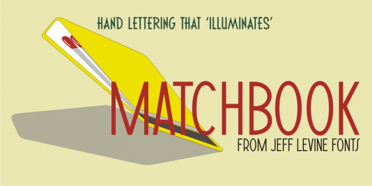 Matchbook JNL font preview