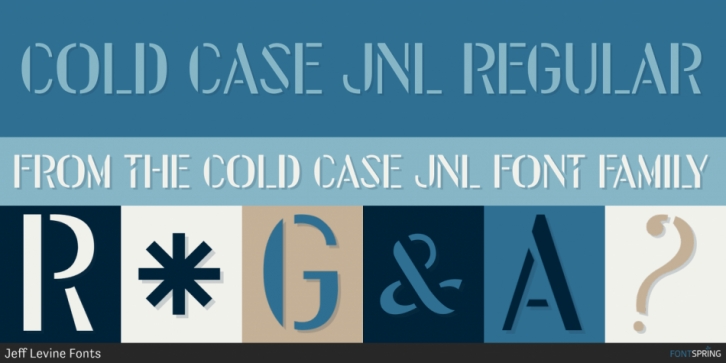 Cold Case JNL font preview