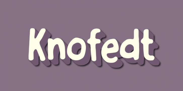 Knofedt font preview