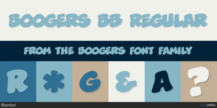 Boogers font preview