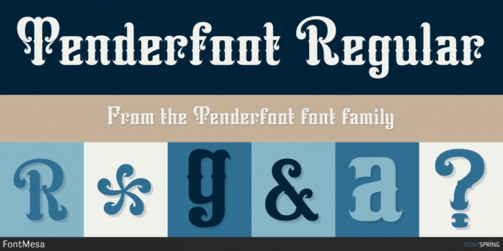 Tenderfoot font preview
