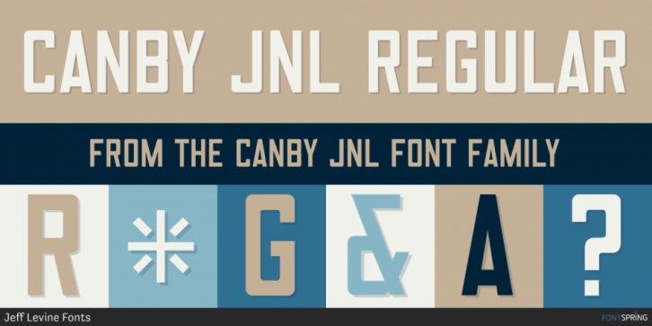 Canby JNL font preview
