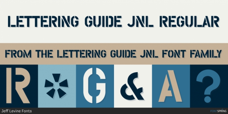 Lettering Guide JNL font preview