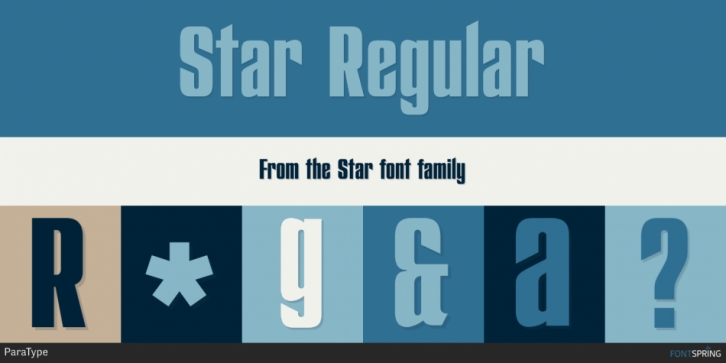 Star font preview