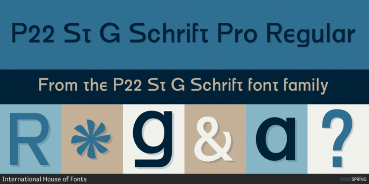 P22 St G Schrift font preview