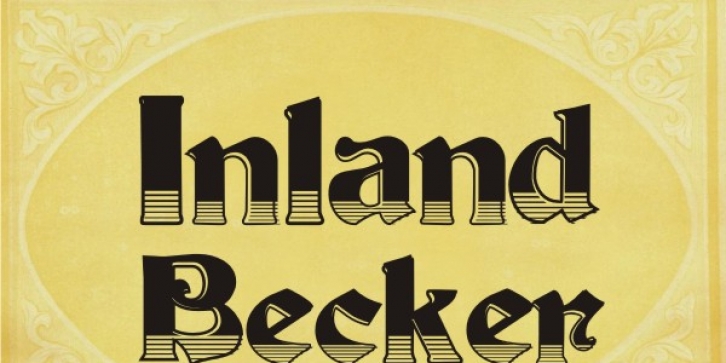 InlandBecker font preview