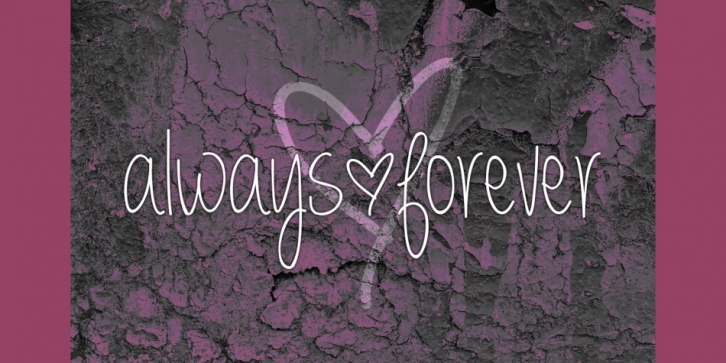 Always Forever font preview