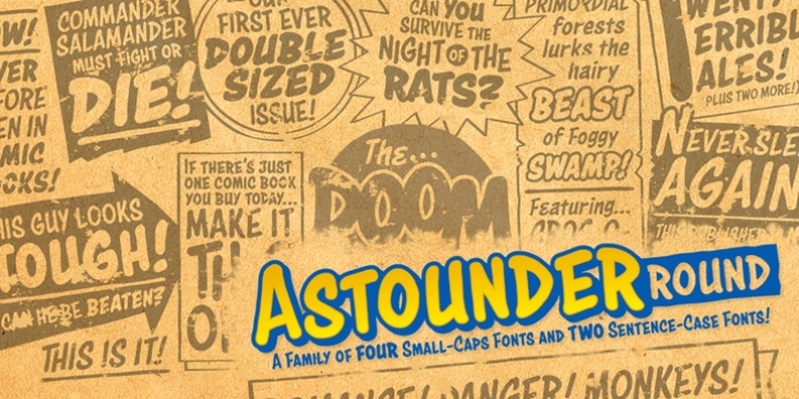 Astounder Round BB font preview