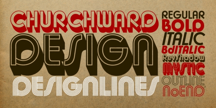 Churchward Design font preview