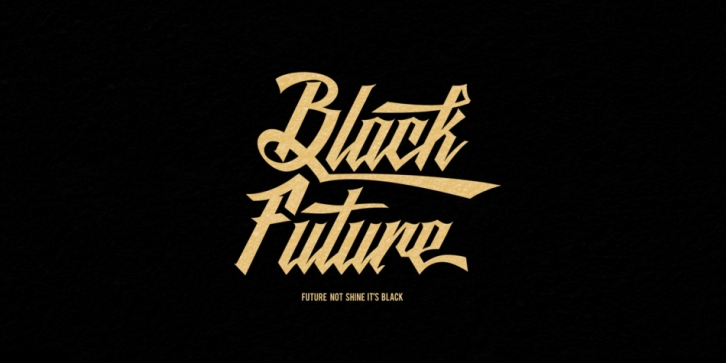 Black Future font preview