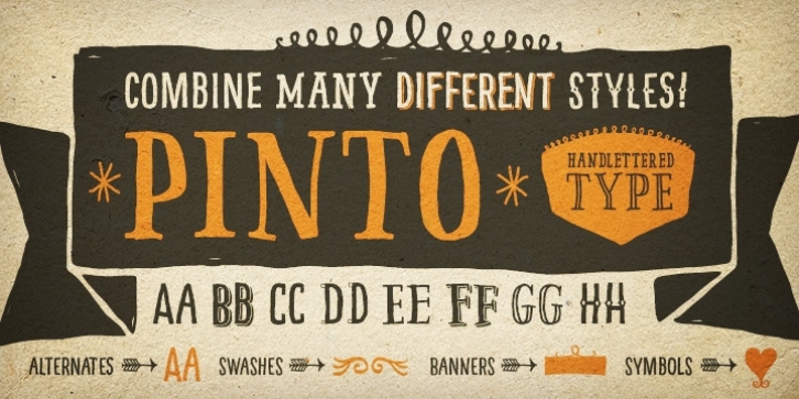 Pinto font preview