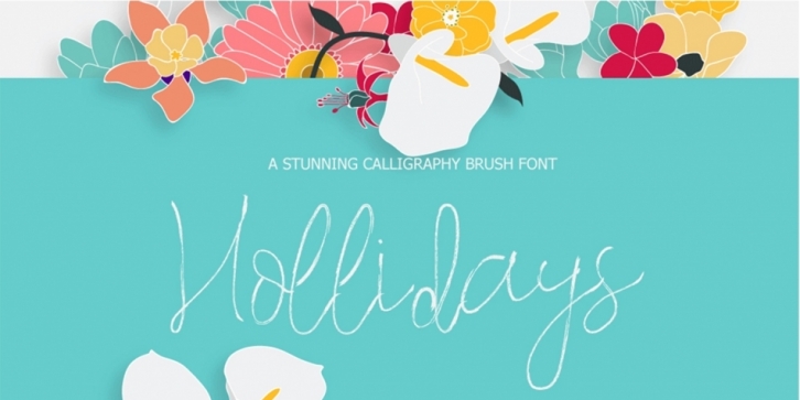 Hollidays font preview
