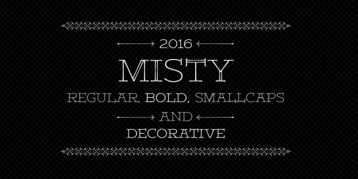 Misty font preview