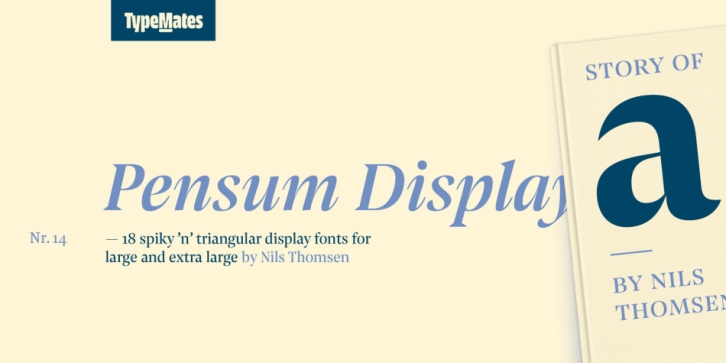 Pensum Display font preview