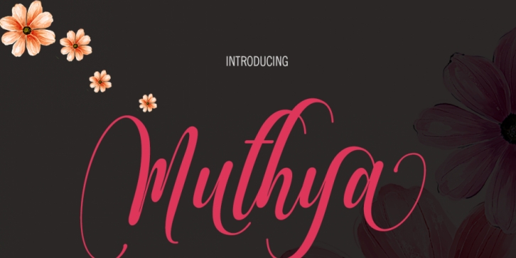 Muthya font preview