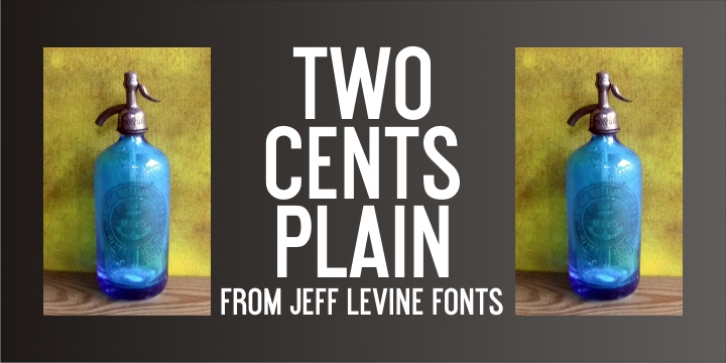 Two Cents Plain JNL font preview