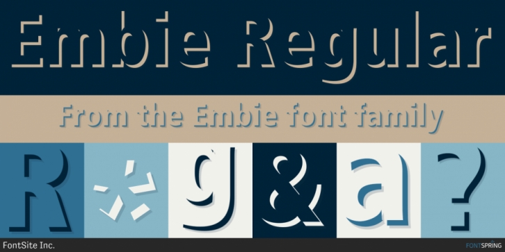 Embie font preview
