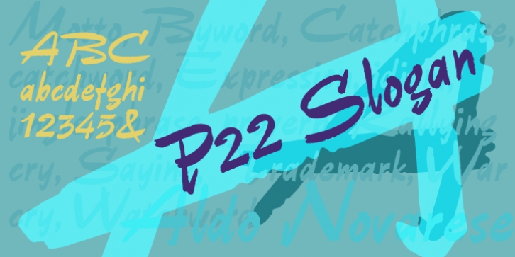 P22 Slogan font preview