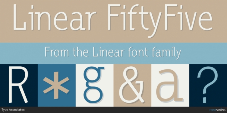 Linear font preview