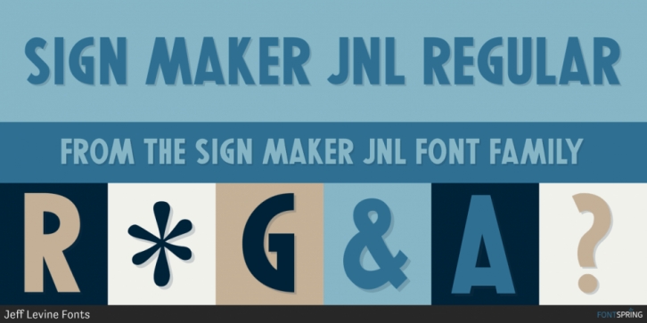Sign Maker JNL font preview