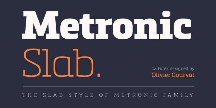 Metronic Slab Pro font preview