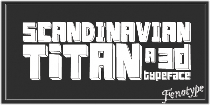 FT ScandinavianTitan font preview