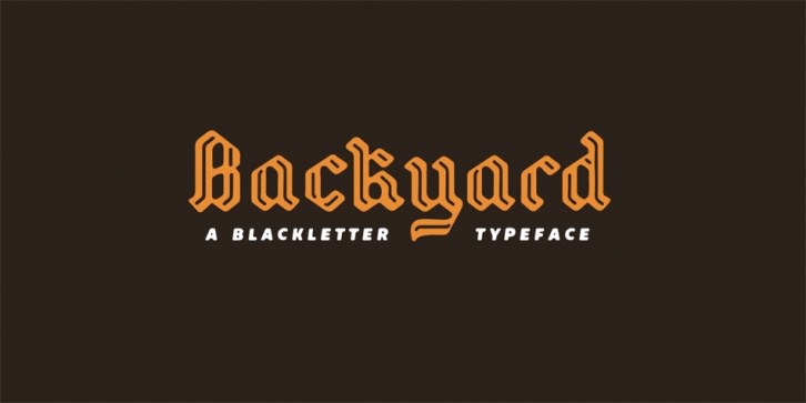 Backyard font preview
