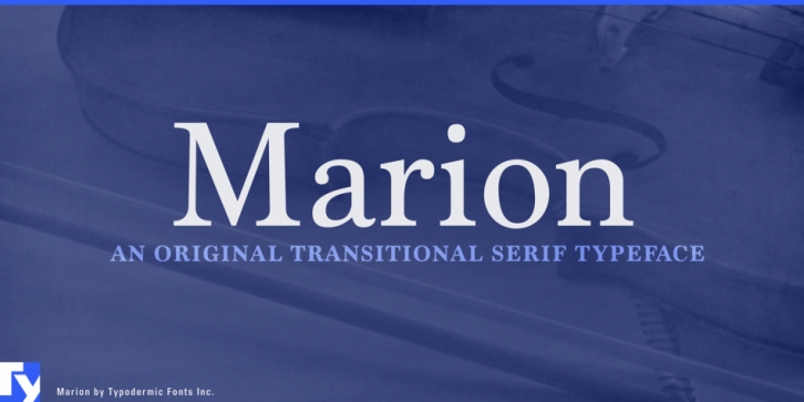 Marion font preview