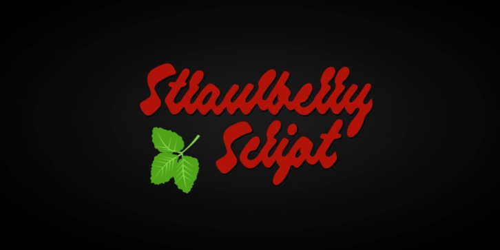 Strawberry Script font preview