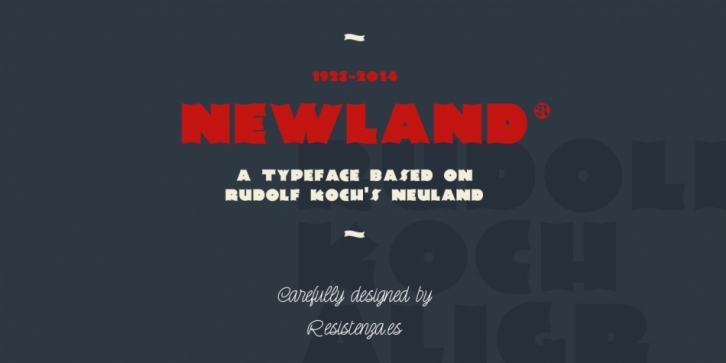 Newland font preview