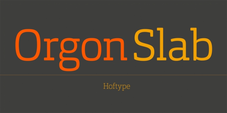 Orgon Slab font preview