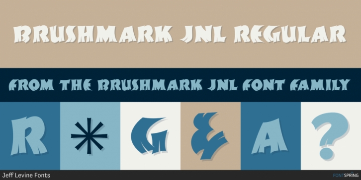 Brushmark JNL font preview