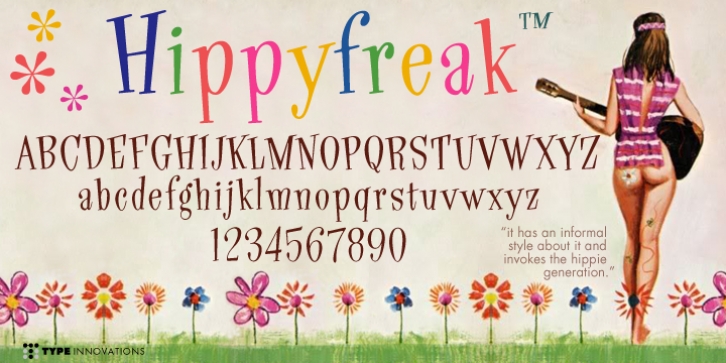 Hippyfreak font preview