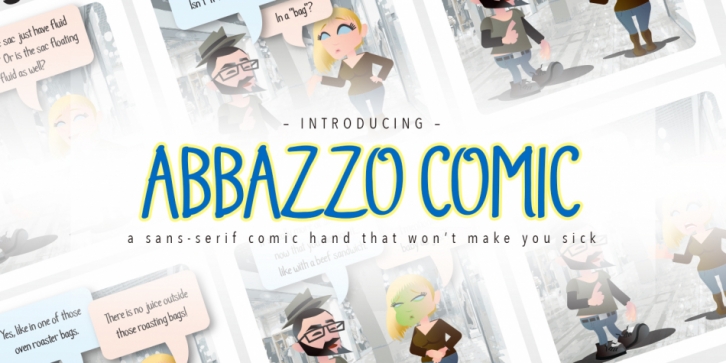 Abbazzo Comic font preview