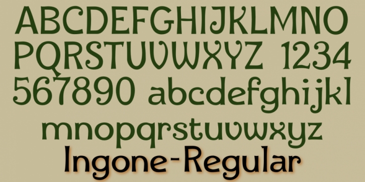 Ingone font preview