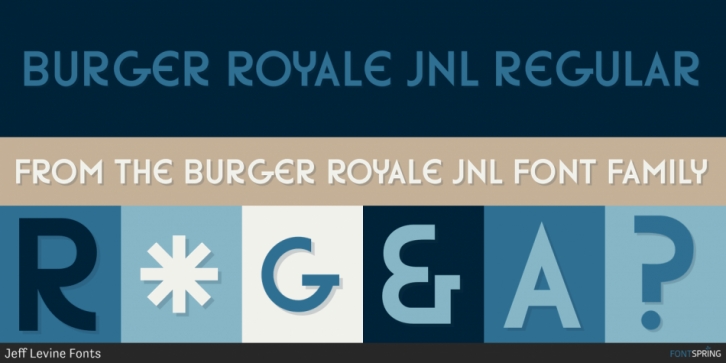 Burger Royale JNL font preview