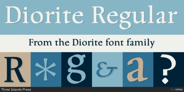Diorite font preview