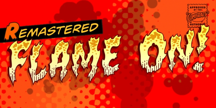 Flame On font preview