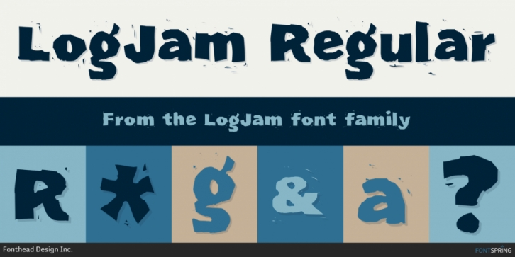 LogJam font preview