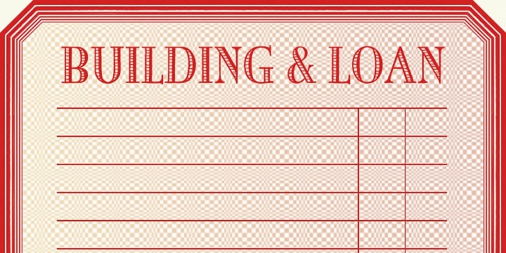 Building  Loan font preview