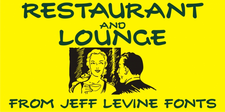 Restaurant And Lounge JNL font preview
