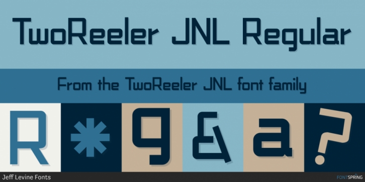 TwoReeler JNL font preview