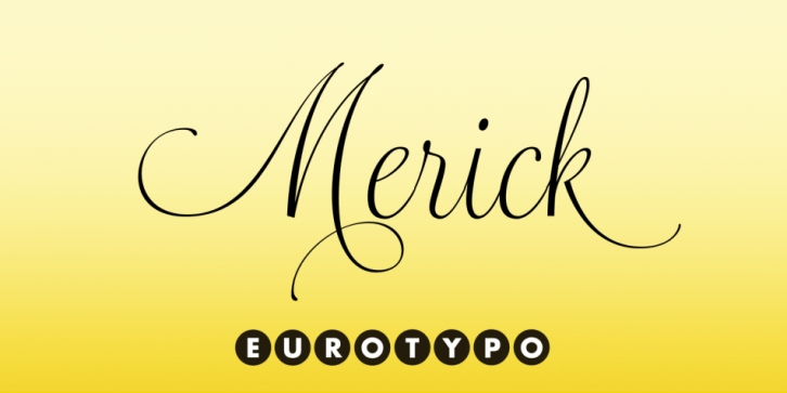 Merick font preview