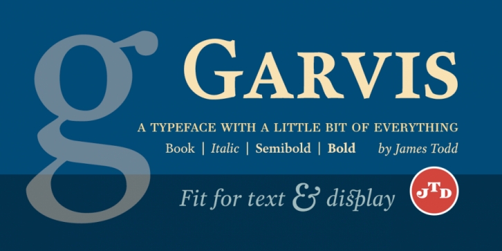 Garvis Pro font preview