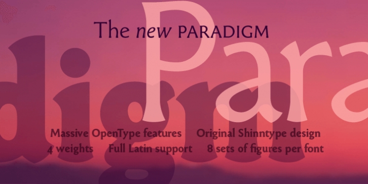 Paradigm Pro font preview