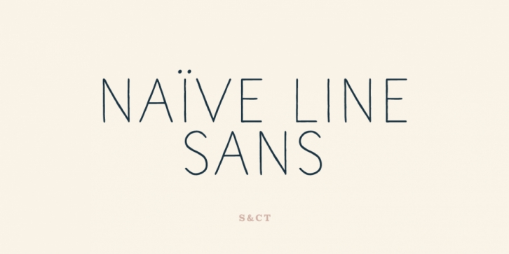 Naive Line Sans font preview