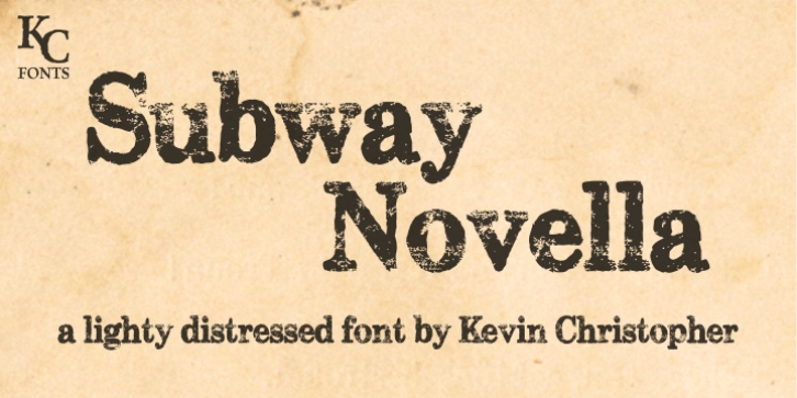 Subway Novella font preview