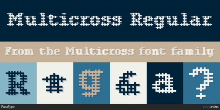 Multicross font preview