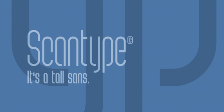 Scantype font preview