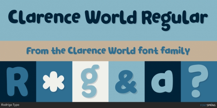Clarence World font preview